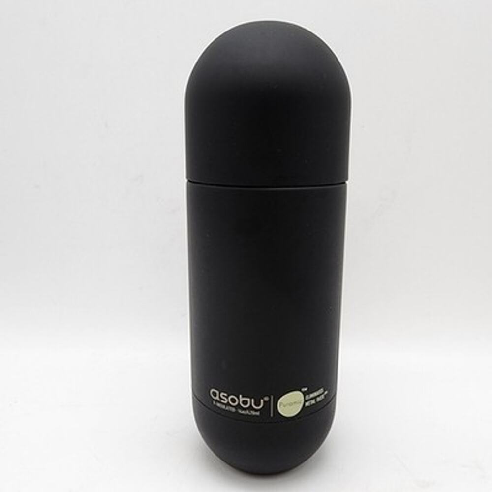 Asobu Orb Stainless Steel Capsule Water Bottle 14 Oz Puramic V-Insulated Sleek